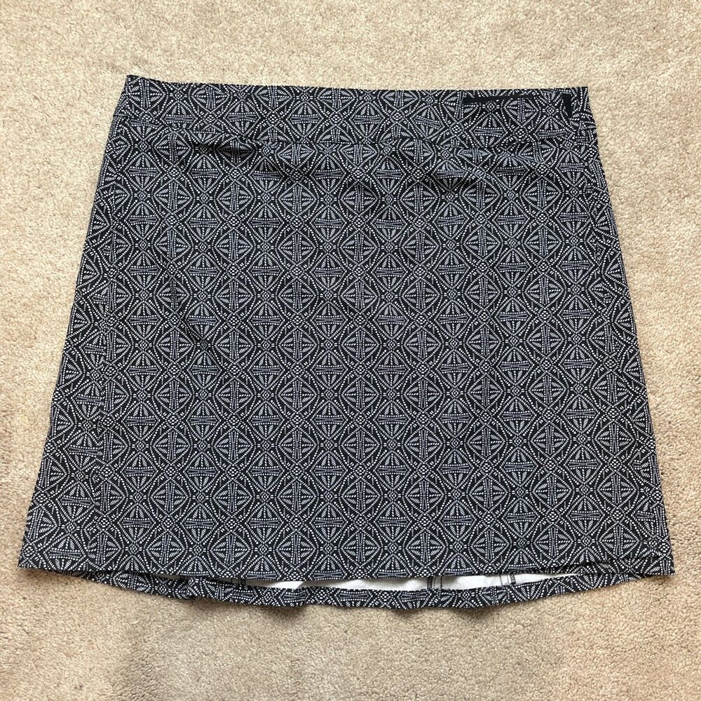 Ripskirt Hawaii Skirt Womens XL Wrap Stretch Black Geometric Vacation Beach
